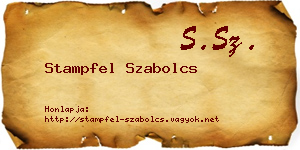 Stampfel Szabolcs névjegykártya